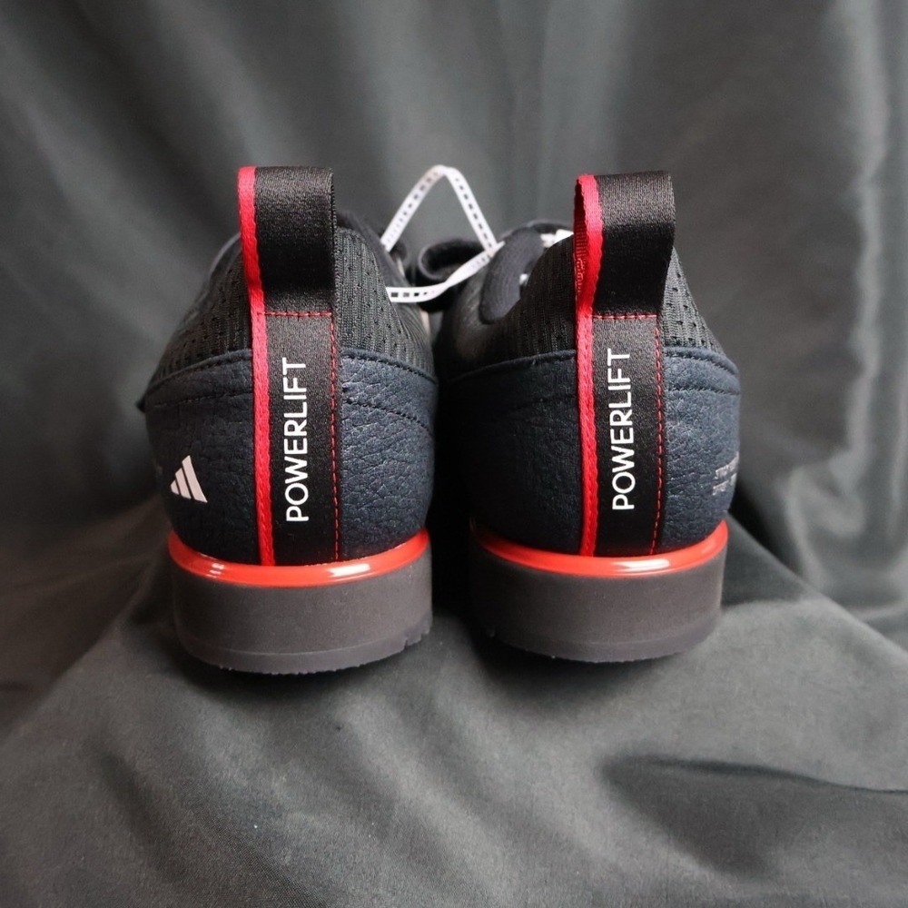 Adidas Powerlift 5 IH8238 Black Pure Ruby Weightlifting Shoes Mens Sz 4.5 - Picture 7 of 9